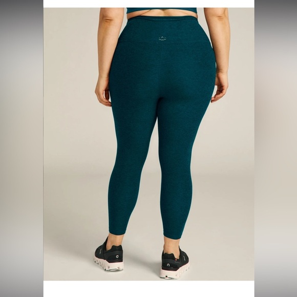 NWT Beyond Yoga Spacedye Caught In The Midi High Waisted Legging Blue Heather 4X - Picture 2 of 6
